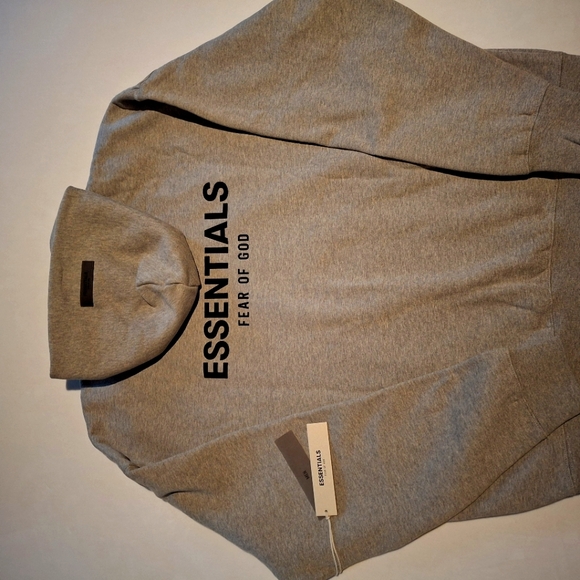 Essentials DARK Oatmeal Hoodie - Main Image